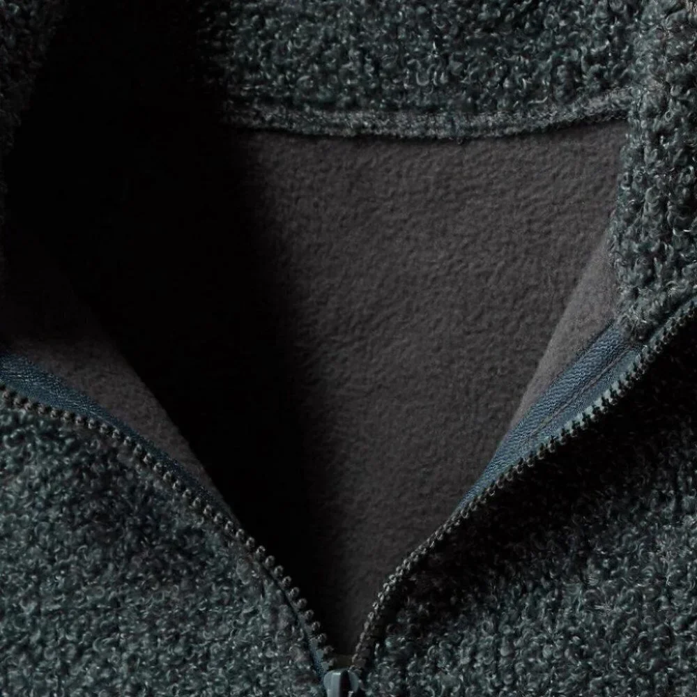 Green Mens Teddy Coat - Picture 5 of 6